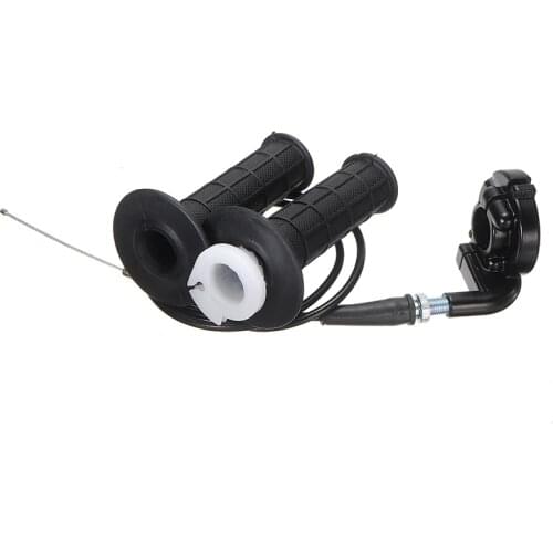 Mayitr 1set 22mm Black Motorcycle Throttle Grips Handlebar Throttle Cable Kit For Scooter ATV Dirt Bike 110-250CC Parts