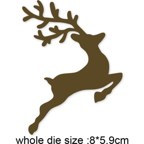 Metal cutting dies running deer 2020 new cut die mold Scrapbook paper craft knife mould blade punch stencils dies