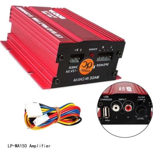 Mini Hi-Fi Stereo Car Power Amplifier Amplifier 2 Channel 12v 20W*2 Output Power Amplifier