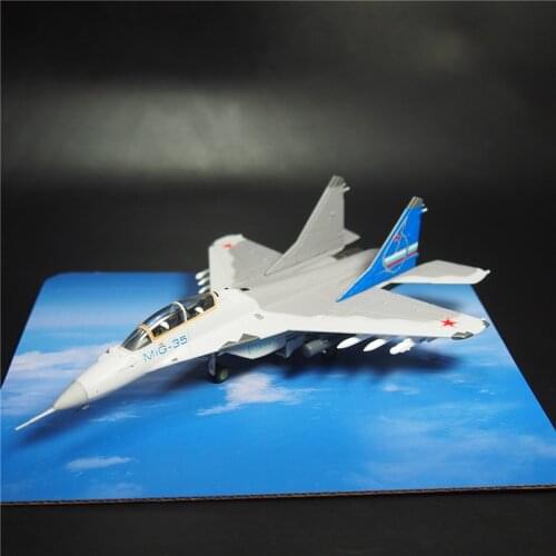 MIG35 Fighter Model Toy 1/100 Scale Russia Fulcrum MIG-35 aircraft airplane fighter model toys for display collections