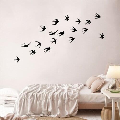 Fashion Many Bird For Home Decor Murals Stickers On Wall Windows Room Decorative Animals Wallpaper Vinyl Wall Sticker ov742