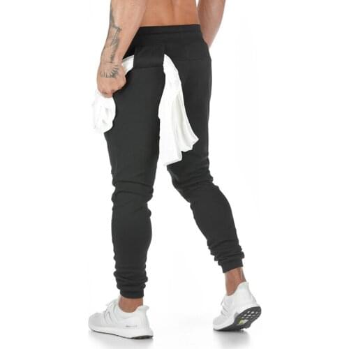 Running Man Pants Sweatpants Sports Pants For Men Gym Fitness Joggers Men Slim Casual Black Trousers Men Pants Workout Track