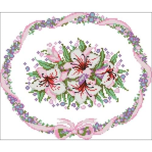 Hibiscus patterns Counted Cross Stitch 11CT 14CT 18CT DIY Chinese Cross Stitch Kits Embroidery Needlework Sets