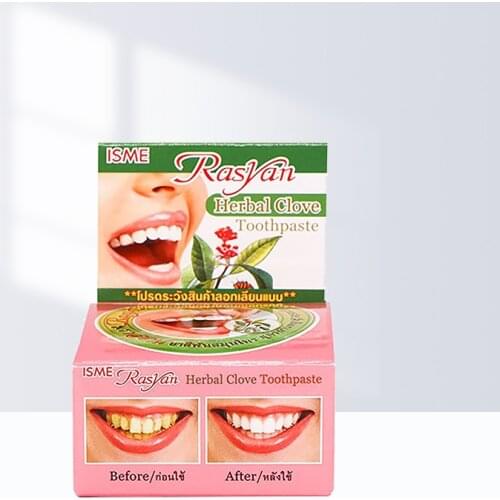 Natural Teeth Whitening Toothpaste Coconut Herb Mint Flavor Strong Formula Tooth Gel Whitener Toothbrush Cleaning Powder