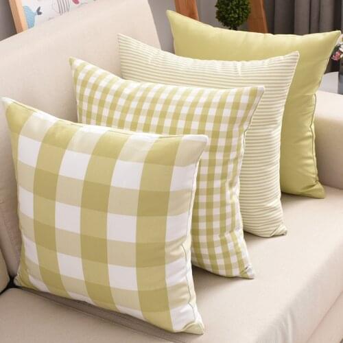 Classic Plaid Pillow Cover for Sofa 45x45/50x50/60x60cm Not Included Core Decorative Cushion Cover Home Decor Gift