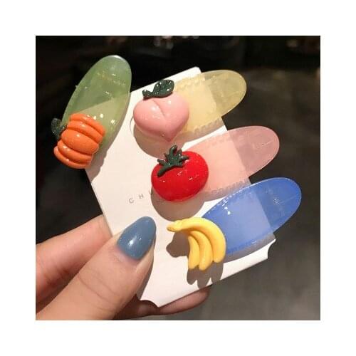 2020 New Hair Accessories For Fashion Women Girls Cartoon Hair Clip Fruit Strawberry Headwear Hairpin Hair Styling Tools
