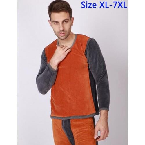 New arrival factory direct sell thick Double to keep warm pure cotton soft velvet underwea comfortable obese plus size XL-7XL