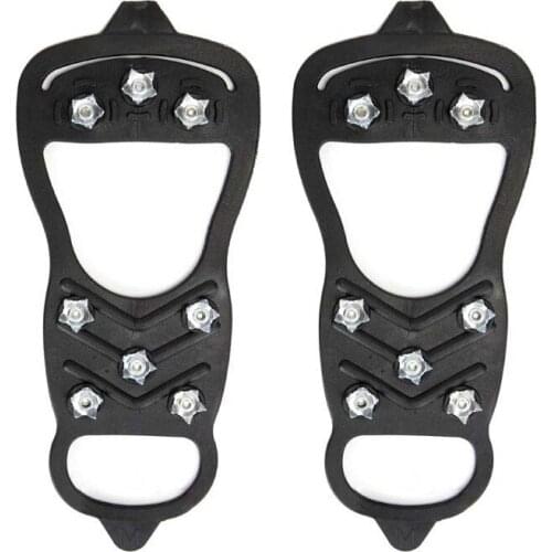 New Anti-slip Shoe Covers, Quality Outdoor Climbing Antiskid Crampons Ice Fishing Gripper Spike Cleats Shoe Cover Hot Selling