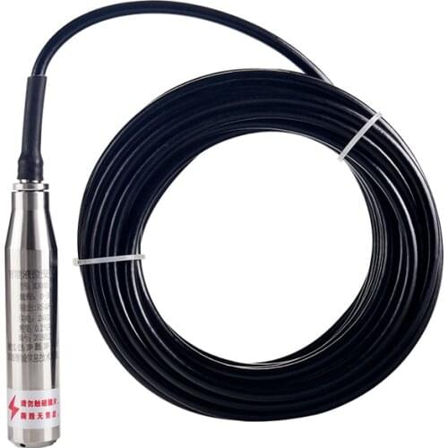 Submersible 4-20mA Liquid Level Transmitter Sensor Fuel Tank Level Sensor Water Level Transducer 1M Range 2 3 4 5 Cable Factory