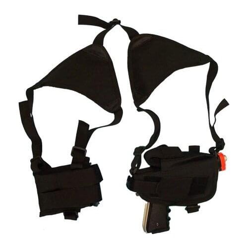 Adjustable Outdoor Nylon Military Tactical Gun Holster Cross Draw Hand Gun Shoulder Holster Bag Pouch