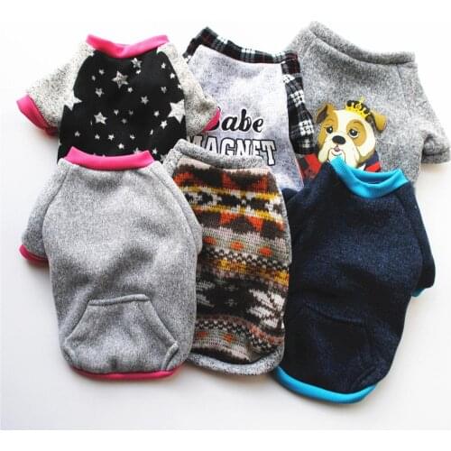 Dog Sweater Turtleneck Dogs Pullover Knit Autumn Winter Warm Dog Clothes Cute Clothing For Small Dogs Dog Fleece Vest XS S M L