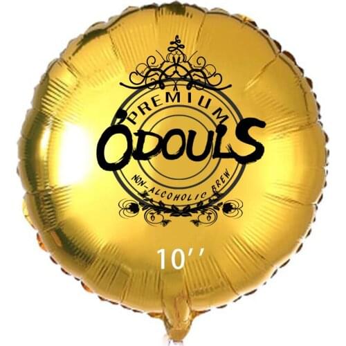 Aluminum foil balloon printing specified logo made brand pattern round shape party decoration balloons