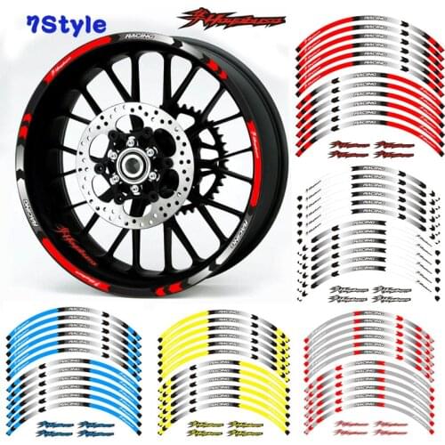 High quality Motorcycles Reflective sticker For Suzuki Hayabusa motorcycles wheel stickers Reflective Rim moto Stripe Tape