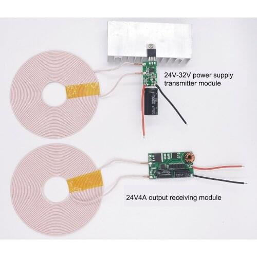 High-Power Long-Distance 100W24V4A Wireless Power Supply Module Wireless Charging Module