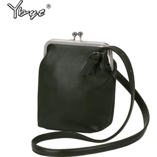 YBYT brand 2018 new vintage casual PU leather bucket bags hotsale ladies cell phone evening bag shoulder messenger crossbody bag