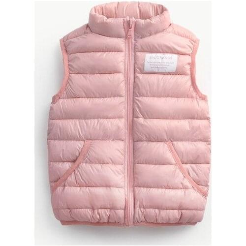1-7 Years Children Vest Waistcoat Girls Boys Spring Outerwear Kids Vest Jacket Thin Warm Leisure Vest Coat Boys Girl Clothing