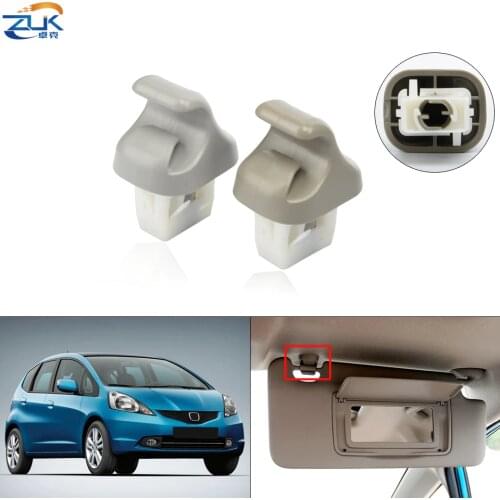 ZUK Genuine Sunvisor Holder Sunshade Antidazzele Visor Clips Fastener For HONDA FIT JAZZ GE6 GE8 CITY GM2 GM3 2009-2014