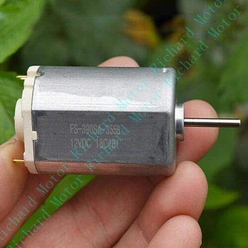 2PCS 390SA-3558 Motor High Speed 15200RPM DC 12V 0.4A Great Power Strong Magnet for Auto Car Spare Parts Flat Type