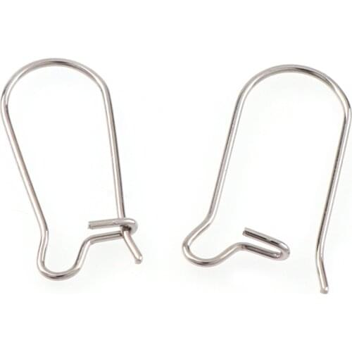 20Pcs/Lot Stainless Steel Fashion Earring Hoop French Lever Hook Earnuts Ear Plugging Back Stopper for DIY Jewelry Findings