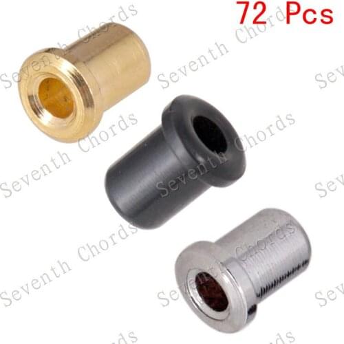 72 Pcs Guitar Bridge String Mounting Ferrules Bushing For Electric Guitar Replacement (NH-2S-60)