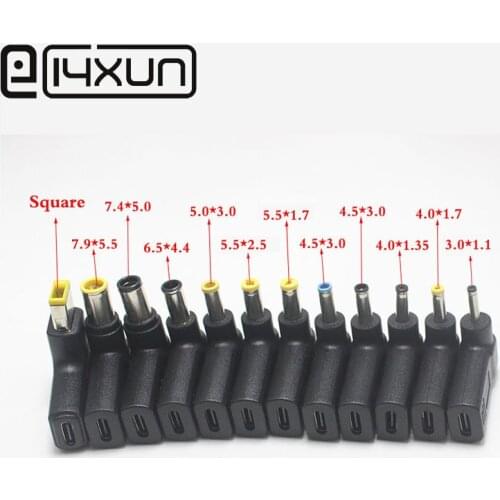 Laptop Charger Adapter Converter USB Type C Female Dc Power Jack to 7.4*5.0mm 4.5*3.0mm 5.5*2.5mm for Lenovo Asus Adapter Laptop