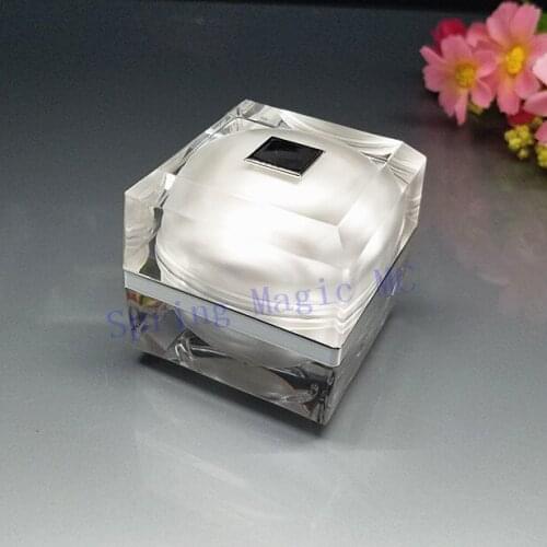 High quality 30g White square shape Acrylic Cream Jar,Cosmetic Packaging Mask/Eye Cream jar,plastic jars cosmetic Case