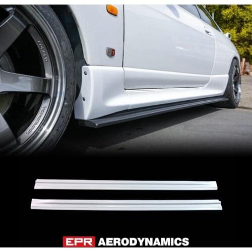Car Accessories for R33 GTR EPA Type car accessories frp fiber glass Side Skirt extension lip