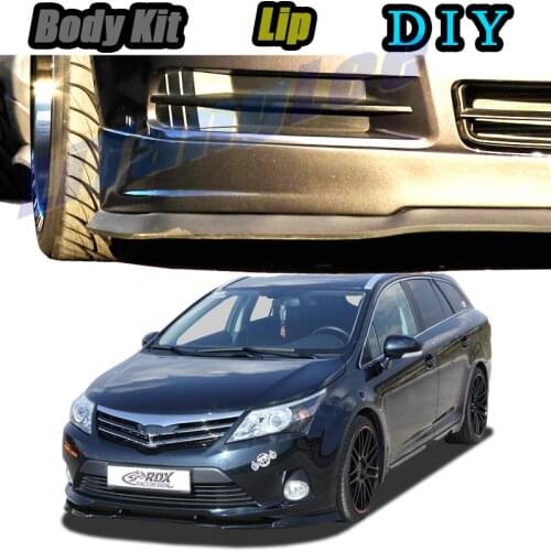 Car Bumper Lip Front Spoiler Skirt Deflector For TOYOTA Avensis Tune Car Modified Body Kit VIP Hella Flush Lips