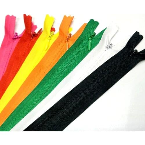 HL 2pcs 50CM 3# Invisible Close-End Nylon Zippers Bags Garment Home Textile Sewing Accessories