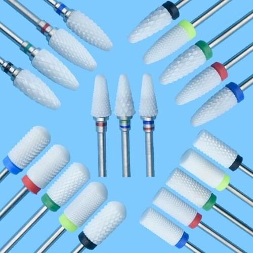 26 Type Manicure Ceramic Milling Cutter Nail Drill Bits Manicure Machine Nail Files Manicure Cutter Nail Art Tools Equipment