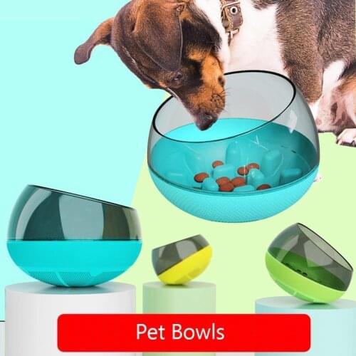 Space Capsule Dog Bowls Shake Slow Food Puppy Bowls for Pet Slow Feeder Dog Bowl Tumbler Elevated Dog Bowls Slow Food Dog Bowl