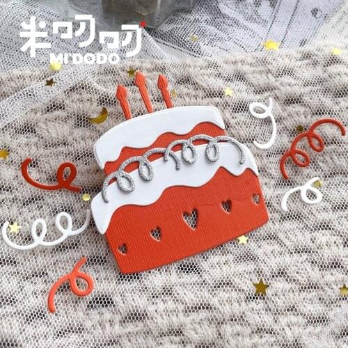 Birthday Cake Metal Cutting Dies 2021 New Design for Scrapbooking Card Making Dies Midodo Craft Die Cut