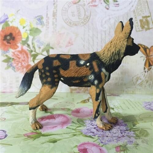 Pvc figure Simulation wild animal model African wild dog