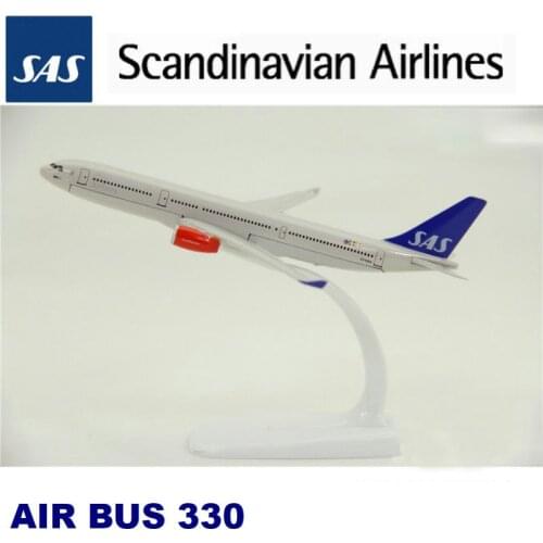 Aircraft Model A330 Scandinavian Airlines Systems Diecast Alloy Aircraft Model Static Display Adult Collection Gift Boy for Toys