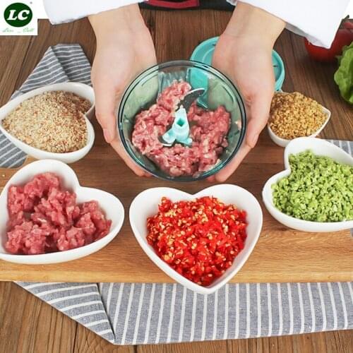 Potato Masher Meat Grinder Ricer Manual Meat Mill Vegetable Cutter Garlic Cutter Stir Kitchen and Pound the Garlic Puree