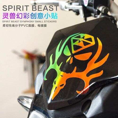 Motorcycle Stickers Decorative Personalized Waterproof Paste Reflective Color Stickers Car-styling Bike Shell Scratches Cover