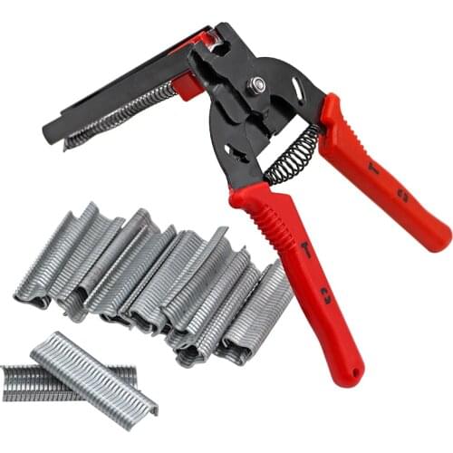 Animals Cage Clamp Installation & 600 M Nails Quality Cage Plier For Chicken Rabbit Mink Fox Bird Dog Cage Accessories kit Tool