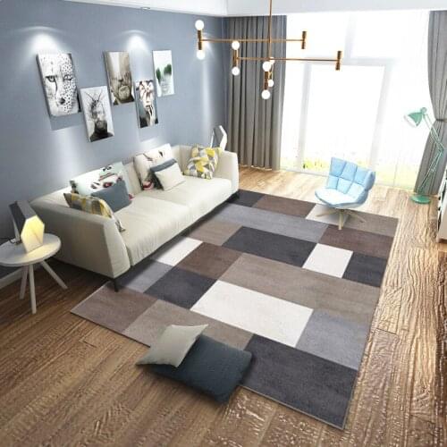 New Modern Nordic Style Art Geometry Floor Mat Door Mat Anti-slip Mat Carpet Bedroom Living Room Home Decoration