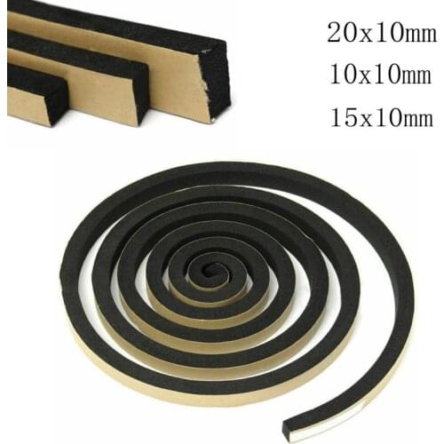 2M10-20mm single-sided adhesive waterproof and moisture-proof self-adhesive foam sealing tape strip adhesive black foam tape fo