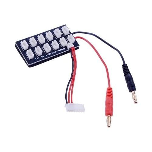 10 PCS JST-PH 7.4V 2.0-2S Battery Parallel Charging Board Charger 4mm Banana Plug for Imax B6 RC Toys Accessory