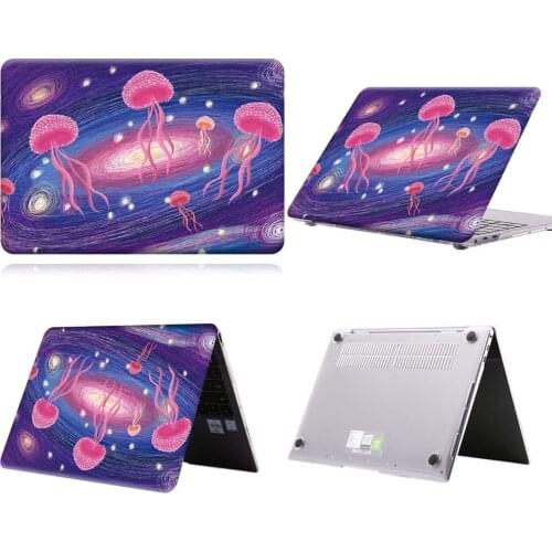 Pink Jellyfish Paint Anti-slip Laptop Case For MateBook 13/13 AMD Ryzen/14/D14/D15/X 2020/X Pro/Pro 16.1/Honor MagicBook 14/15