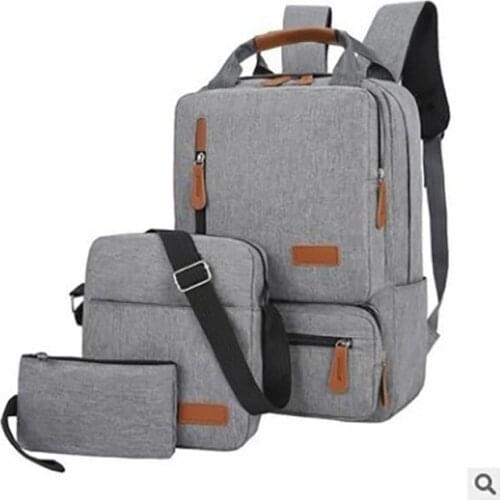 Fashion Business Man Backpacks Set 15inch Laptop Backpack Oxford Waterproof Large Casual Backpack College Students School Bag
