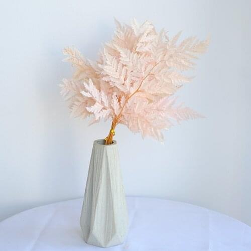 Preserved Dried Flowers Eternell 10pcs/50cm Nature Real Fern Leaf DIY Wedding Marriage Home Decoration Pretty Fiddlehead Fleurs