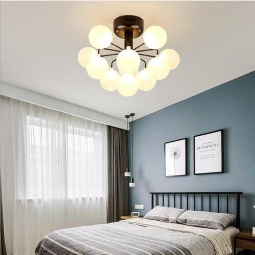 Modern square rectangle wrought iron ceiling rustic flush mount ceiling lights Ceiling Lamp Fixtures kitchen fixtures