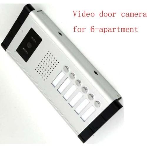 XinSiLu Apartment Video Door Phone Camera Intercom IR Night Vision Doorbell for 6 Units Apartment Suitable 6-Stories Building