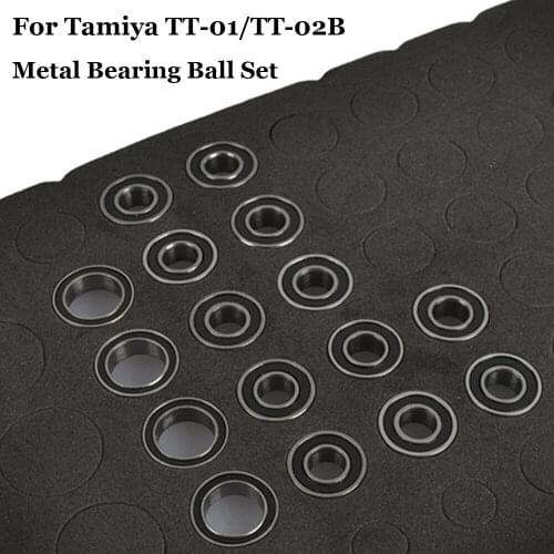 1/10 RC TT-02B Metal Ball Bearing Set for Tamiya TT01/TT01D/TT01R/TT02B Car 53497 54025 Upgrade Parts