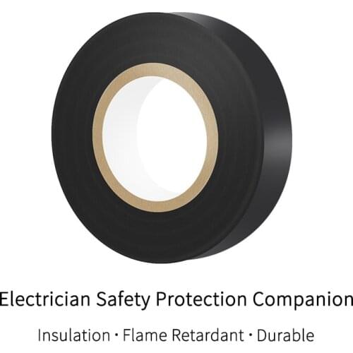10m Electrical Insulation Tape PVC Super Glue Black Tape High Voltage Flame Retardant Waterproof Power Supply Circuit Connection