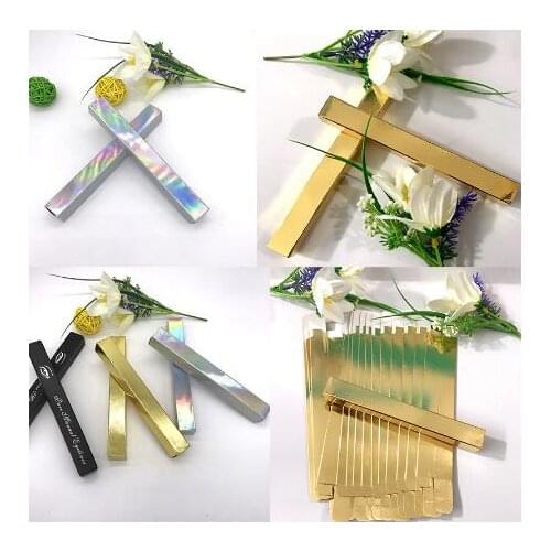 5pcs/lot sample 1.6*1.6*14.5cm Silver/Gold Eyeliner Packaging Paper Box Lipstick Pen Package box packing gift box