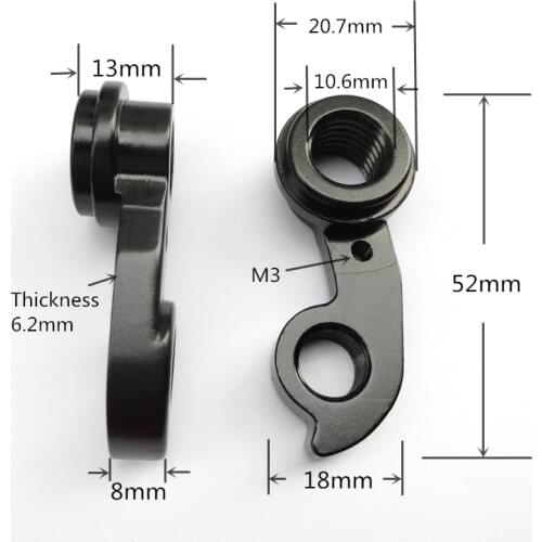 5pc Bicycle gear rear derailleur hanger For GT #ATIDH0104 MONDRAKER MONGOOSE Torpado BTWIN KHS GT MECH dropout carbon frame bike