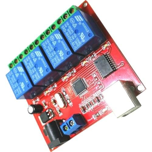 5v 4-Channel USB Relay Module Programmable Computer USB Control Switch Free Drive PC Intelligent Controller